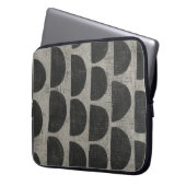 Stone - Halbkreise Laptopschutzhülle (Vorderseite Links)