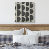 Stone - Halbkreise Leinwanddruck (Insitu (Schlafzimmer))