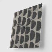 Stone - Halbkreise Quadratische Wanduhr (Winkel)