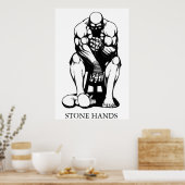 Stone Hands Boxer Poster (Küche)