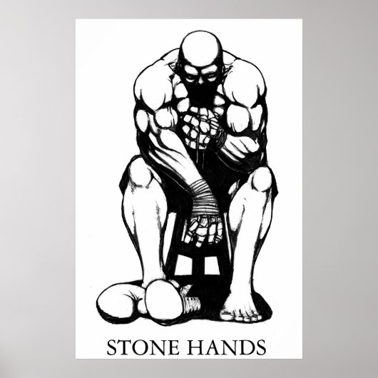 Stone Hands Boxer Poster (Vorne)