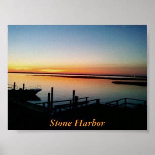 Stone Harbor Dock Print Poster