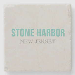 Stone Harbor New Jersey Strandstil Steinuntersetzer