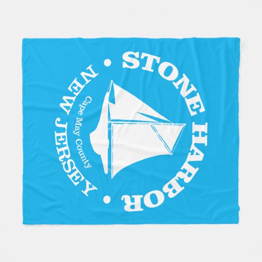 Stone Harbor (Sloop) Fleecedecke (Vorderseite (Horizontal))