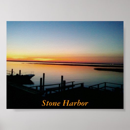 Stone Harbour Dock Print Poster (Vorne)
