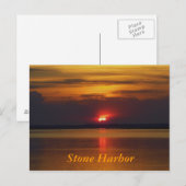 Stone Harbour Sunset Postkarte (Vorne/Hinten)