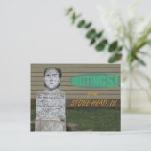 Stone Head, IN Postkarte (Stehend Vorderseite)