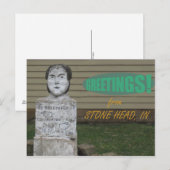 Stone Head, IN Postkarte (Vorne/Hinten)