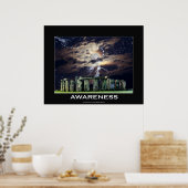 STONE HENGE Awareness Motivierend Art Poster (Küche)