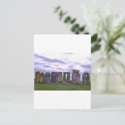 Stone Henge Postkarte (Stehend Vorderseite)