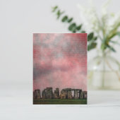 Stone Henge Textural Postkarte (Stehend Vorderseite)