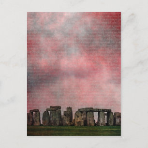 Stone Henge Textural Postkarte