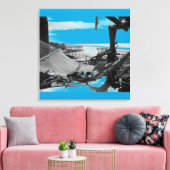 Stone Island Hammock B+W Leinwanddruck (Insitu (Wohnzimmer))