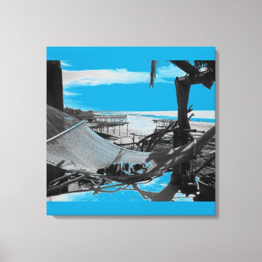 Stone Island Hammock B+W Leinwanddruck (Vorderseite)
