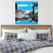 Stone Island Hammock B+W Leinwanddruck (Insitu (Schlafzimmer))