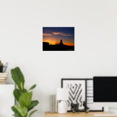 Stone Johnny Sunset 16x12 Poster (Heimbüro)