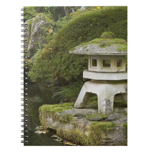Stone lantern and Heavenly Falls Notizblock (Vorderseite)