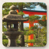 Stone Lantern and Torii Gate Getränkeuntersetzer (Vorderseite)