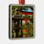 Stone Lantern and Torii Gate Ornament Aus Metall (Rechts)