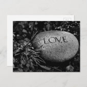 Stone "Liebe" Postkarte (Vorne/Hinten)