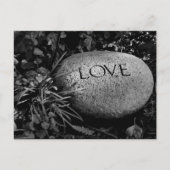 Stone "Liebe" Postkarte (Vorderseite)