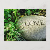 Stone "Liebe" Postkarte (Vorderseite)
