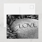 Stone "Liebe" Postkarte (Vorne/Hinten)