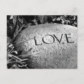 Stone "Liebe" Postkarte (Vorderseite)