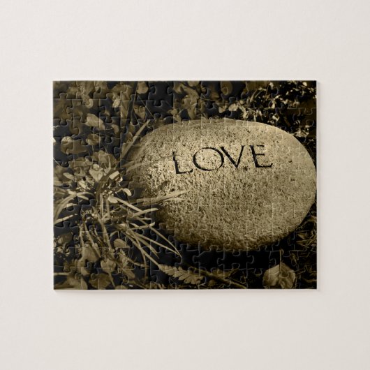 Stone "Liebe" Puzzle (Horizontal)