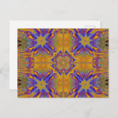 STONE LIGHT BLUME 12 POSTKARTE (Vorne/Hinten)