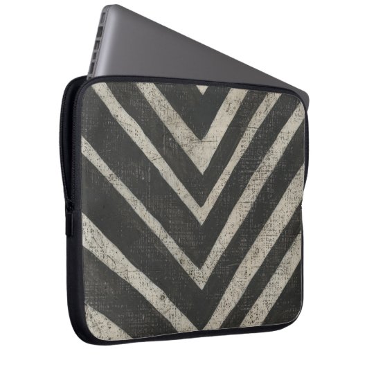 Stone - Linien Laptopschutzhülle (Vorne Rechts)