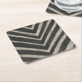 Stone - Linien Rechteckiger Pappuntersetzer (angewinkelt)