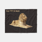 Stone Lion Fleecedecke (Vorderseite (Horizontal))