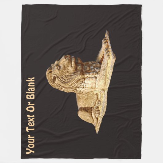 Stone Lion Fleecedecke (Vorderseite)