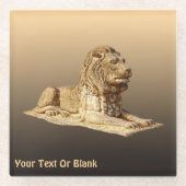 Stone Lion Glasuntersetzer (Vorderseite)