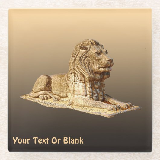 Stone Lion Glasuntersetzer (Vorderseite)