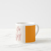 Stone Lion Guardian Statue zeichnend Espressotasse (Vorderseite Rechts)