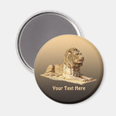 Stone Lion Magnet (Vorderseite/Rückseite)