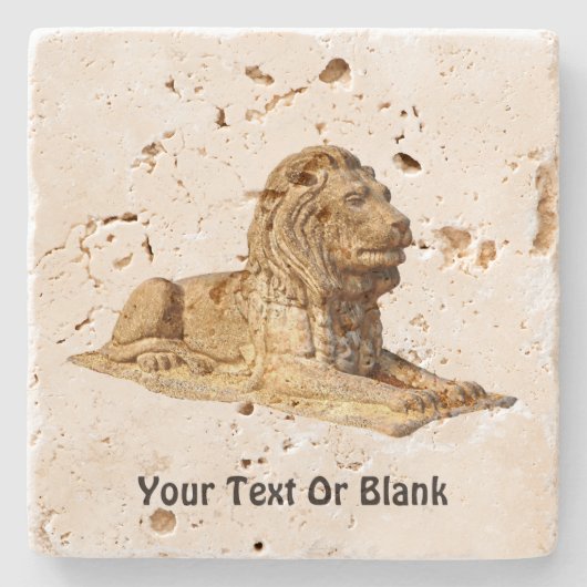 Stone Lion Steinuntersetzer (Vorderseite)