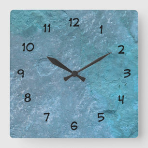 Stone Look Kitchen Wall Decor Clocks Quadratische Wanduhr