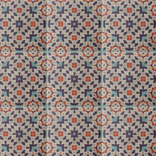 Stone-Look Komplexes geometrisches Mosaikmuster Fliese