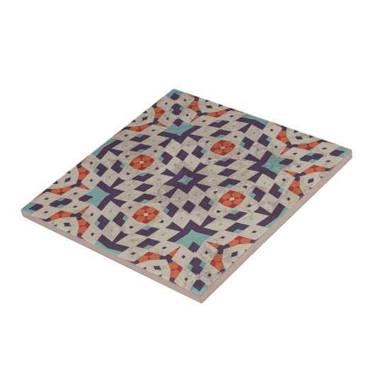 Stone-Look Komplexes geometrisches Mosaikmuster Fliese (Seite)