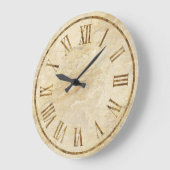 Stone Look Roman Numerale Kitchen Wall Uhren (Winkel)