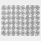 Stone Mandala Fleecedecke (Vorderseite (Horizontal))