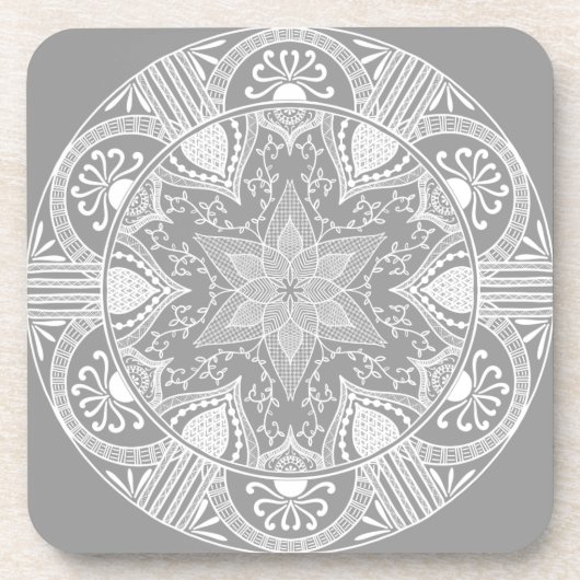 Stone Mandala Getränkeuntersetzer (Vorderseite)