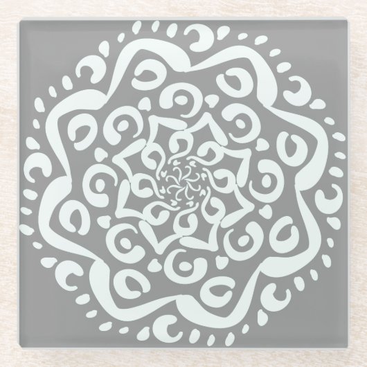 Stone Mandala Glasuntersetzer (Vorderseite)