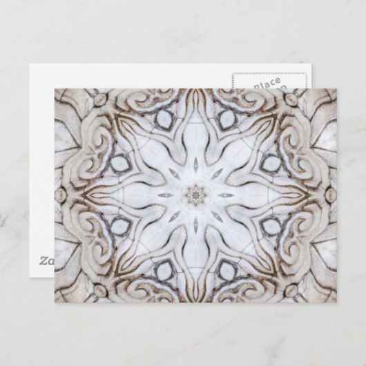 Stone Mandala Postkarte (Vorne/Hinten)