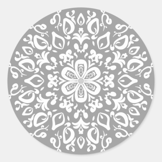 Stone Mandala Runder Aufkleber (Vorderseite)