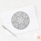 Stone Mandala Runder Aufkleber (Umschlag)