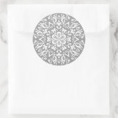 Stone Mandala Runder Aufkleber (Tasche)
